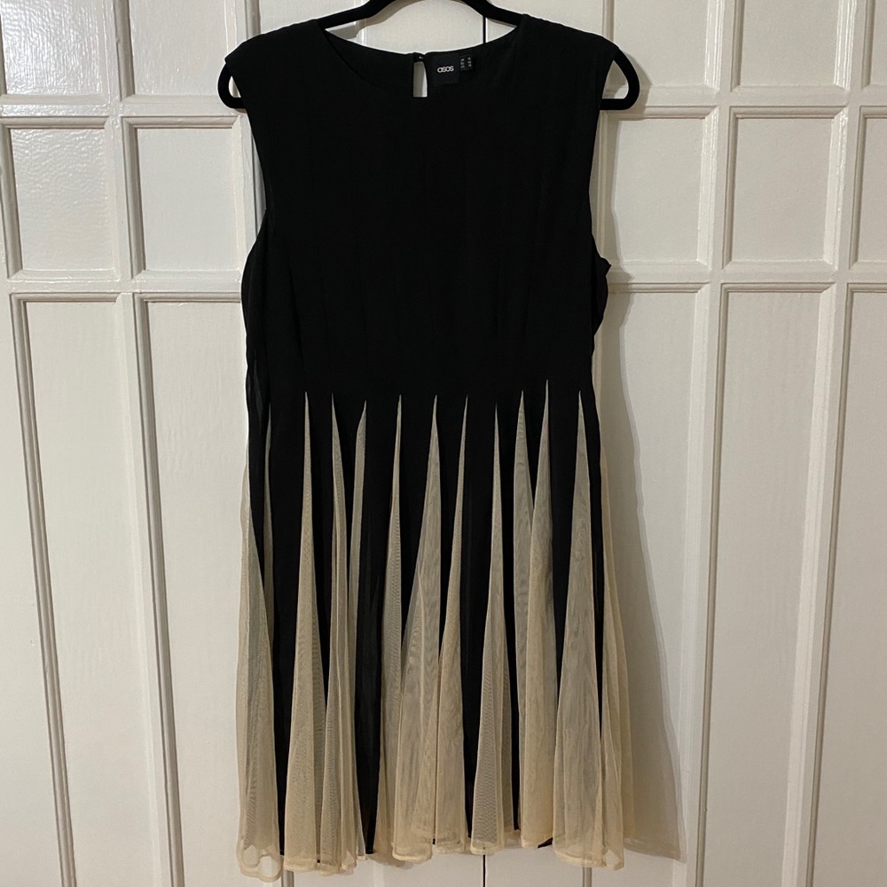 ASOS Black and Cream Party Dress